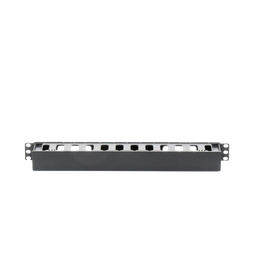 [LP-ORG-01] Organizador de Cables Horizontal de 1U para Rack de 19", Fabricado en Polímero Resistente a Deformaciones y Rayones | LP-ORG-01