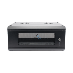 [SR1904LH3G] Gabinete de Pared con Puerta de Cristal Templado, 635mm de Profundidad, 4U Rack de 19'', Acero Reforzado | SR1904LH3G