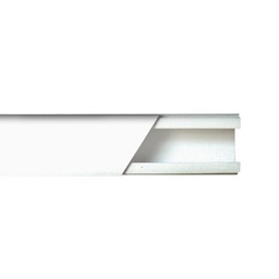 [TMK-1720] Canaleta color blanco de PVC auto extinguible de una vía, 20 x 17 tramo 2.5m (5201-01250) | TMK-1720