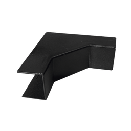 [TMK-1720-EI-N] Esquinero Interior Color Negro de PVC Auto Axtinguible, Para Canaleta TMK-1720-N-CC (5220-02003) | TMK-1720-EI-N