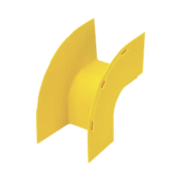[FROVRA4X4LYL] Bajada Vertical Exterior de 90º, Para uso con Canaletas 4X4 FiberRunner™, Color Amarillo | FROVRA4X4LYL