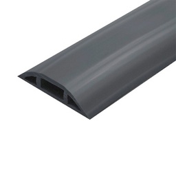 [FLEXIDUCTHO-BK-25] Canaleta flexible negra de PVC auto extinguible, para instalaciones eléctricas en piso ó zóclo  (Rollo de 25mts.) (9300-05040) | FLEXIDUCTHO-BK-25