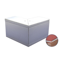 [INKA-100-EE] Esquinero exterior de aluminio,  para canaleta INKA100 (8110-80001) | INKA-100-EE