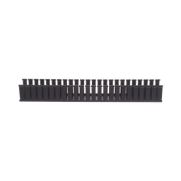 [G1X2BL6] Canaleta Ranurada de PVC sin Tapa, Tipo G, 32 mm de Ancho, 53.8 mm de Alto y 1828.8 mm de Largo, Color Negro | G1X2BL6