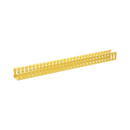 [H2X2YL6] Canaleta Ranurada de PVC sin Tapa, Tipo H (Tapa Abisagrada), 2 in de Ancho, 2 in de Alto y 1828.8 mm de Largo, Color Amarillo | H2X2YL6