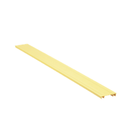 [HC2YL6] Tapa para Canaleta Ranurada Tipo H, de 2 in de Ancho, 1828.8 mm de Largo, Color Amarilo | HC2YL6