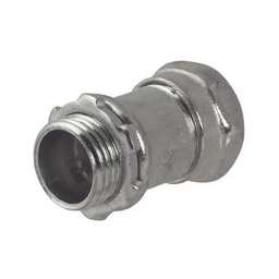 [HUB-2906] Conector Recto Compresión de Acero Galvanizado para Pared Delgada de 1 1/2". | HUB-2906