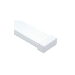 [PT-48-F] Tapa final blanca de PVC auto extinguible,  para canaleta PT48 (6190-01002) | PT-48-F