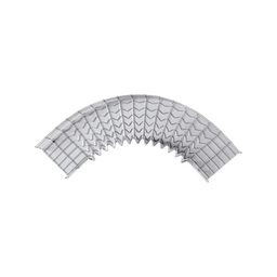 [CH-C90-54/100EZ] Curva Pre-Fabricada Horizontal de 90° con medidas de 54 mm de Peralte y 100 mm Ancho (54/100 mm) | CH-C90-54/100EZ