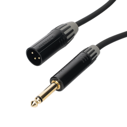 [CMC-MM3-PM-L-5M] Cable de Audio | XLR 3 Polos Macho a Plug 1/4 in mono | Conector Seetronic Serie M SCMF3 - MP2X | Longitud 5m | CMC-MM3-PM-L-5M