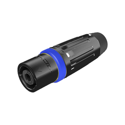 [SLDM4-B] Speakon Conector de cable macho de 4 polos, carcasa negra, cable AWG10,  30A | SLDM4-B