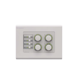 [DCP4V4S] Panel de Control Digital | 4 Perillas | 4 Switches Configurables | Compatible con Procesadores Serie MA, PA, y MTX | DCP4V4S