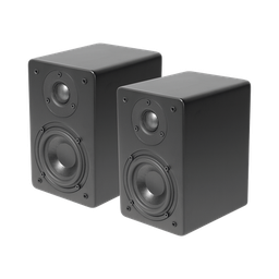 [CT4/PAR] PAR de Altavoces de Estantería | Woofer  de 4'' | Tweeter de 1 | Acabado negro mate | 40 watts | 8ohms | CT4/PAR