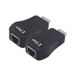 [TTHDMI2RJ] Kit Extensor 25m convertidor Señal HDMI a UTP (Cat5e/Cat 6)  / Calidad PREMIUM | TTHDMI2RJ