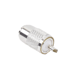 [RFU-501] Conector UHF Macho (PL-259) para Cables RG-8/U, RG-8U-SYS, 8237, 8267, 8268, 9913, CTN-400, 7810, 8214, 7810A, RFLASH-1113, LMR-400, Plata )/ Plata/ Teflón. | RFU-501