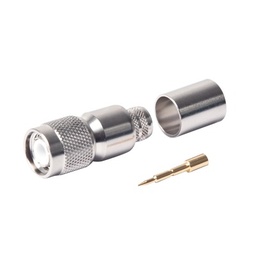 [RFT-1202-I] Conector TNC Macho de Anillo Plegable para LMR-400, 9913, 8214, CNT-400, RFLASH-1113, RG8/U-SYS, Niquel/Oro/Teflón. | RFT-1202-I