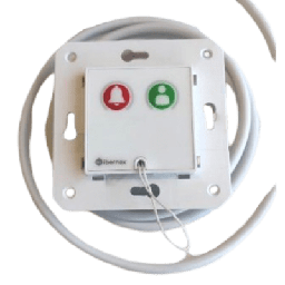 [NX0067/CA] Módulo Asistencial para Hospital de Empotrar IP67 / Material ABS Antimicrobiano / Botón Cancelación / Indicador Luminoso de Alarma y Presencia / RS485 / Compatible Cajas Europeas y Americanas | NX0067/CA