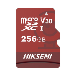 [HS-TF-E1/256G] Memoria microSD / Clase 10 de 256 GB / Especializada Para Videovigilancia (Uso 24/7) / Compatibles con cámaras HIKVISION y Otras Marcas / 95 MB/s Lectura / 55 MB/s Escritura | HS-TF-E1/256G