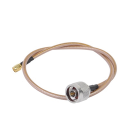 [SN142KSMAI60] Jumper con Cable LP142 de 60 cm (23.62 Pulgadas), con Conectores N Macho a SMA Inverso Macho (Hasta 8GHz) | SN142KSMAI60