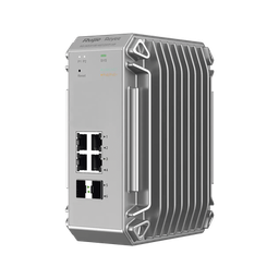 [RG-NIS3100-4GT2SFP-HP] Switch Industrial PoE hasta , Ideal para temperaturas Extremas y protección contra descargas, 4 Puertos Gigabit PoE 802.3 af/at, 2 puertos SFP Administrable Cloud | RG-NIS3100-4GT2SFP-HP