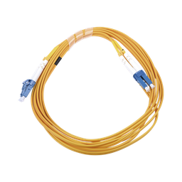 [LP-FO-LCU-LCU-03] Jumper de Fibra Óptica Monomodo 9/125 LC/UPC-LC/UPC, PVC, 2.0 mm, Dúplex, Amarillo, 3 Metros (9.84 Pies) | LP-FO-LCU-LCU-03
