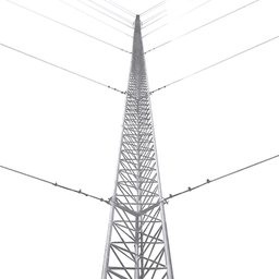 [KTZ-30G-018P] Kit de Torre Arriostrada de Techo de 18 m con Tramo STZ30G Galvanizada por Inmersión en Caliente (No incluye retenida). | KTZ-30G-018P