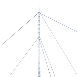 [KTZ-30E-015P] Kit de Torre Arriostrada de Techo de 15 m con Tramo STZ30 Galvanizado Electrolítico (No incluye retenida). | KTZ-30E-015P