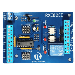 [RXC02CE] Controlador de Esclusas 2 Puertas / Alimentación 12VDC / Temporizadores Programables 0-30 seg / Entradas NC y NA / Salidas de Pulso 2 seg / Función Emergencia | RXC02CE