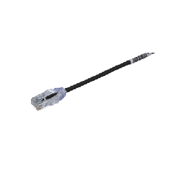 [UTP28SP0.2MBL] Cable de Parcheo TX6, UTP Cat6, Diámetro Reducido (28AWG), Color Negro, 20 cm (7.87 pulgadas) | UTP28SP0.2MBL