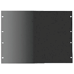 [P19RPP1UB] Panel de Rack 19 Pulgadas 1UR / Tapa Ciega / Acero Dulce / Negro RAL 9005 / 2.66 mm Espesor / Para Gabinetes y Racks Abiertos | P19RPP1UB