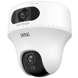[DS-2CFWQ6-D] Turret PT 6 Megapixel / Doble Lente (2.8 mm y 4 mm) / Dual Light (10 mts IR + 10 mts Luz Blanca) / Wi-Fi / Interior / Audio Bidireccional (Micrófono y Bocina) / dWDR  / H.265+ / 5 VCD (Conector Tipo C) | DS-2CFWQ6-D