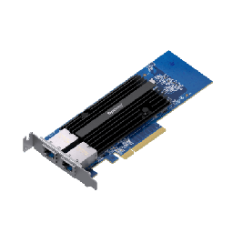 [E10G30-T2] Adaptador de Red Synology E10G30-T2 | Doble Puerto 10 GbE | PCIe 3.0 x8 | Compatible con Synology | Link Aggregation. | E10G30-T2