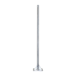 [SM-AUTO-2] Mástil de 2 metros de 2" Diámetro, con Opresor, Base Soldada . Galvanizado por Inmersión en Caliente. | SM-AUTO-2