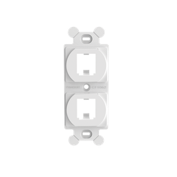 [CF1062WHY] Marco de Módulo Dúplex, Para Placas Frontales Estándar NEMA 106, Acepta 2 Módulos Mini-Com, Color Blanco | CF1062WHY