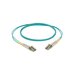 [NKFPX2ELLLSM003] Jumper de Fibra Optica Multimodo 50/125 OM3, LC-LC Duplex, LSZH, Color Aqua, 3 Metros (9.84 Pies) | NKFPX2ELLLSM003