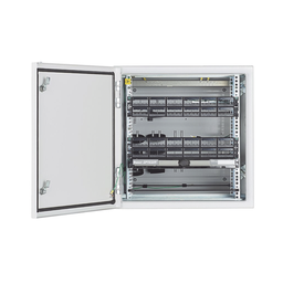 [ZDF242430] Gabinete Industrial Preconfigurado de Montaje en Pared, Fabricado en Acero Bajo en Carbono, Protección NEMA 4/4X/12 IP66, de 12 UR, Color Gris | ZDF242430