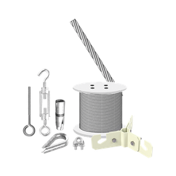 [KIT-RET-3M] Kit  de Sujeción de Mástil de 3 Metros a Piso de Concreto. | KIT-RET-3M