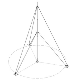 [KIT-SLM-15] Kit con Mástil Telescópico de 15 m con Accesorios de Instalación (No incluye retenida). | KIT-SLM-15