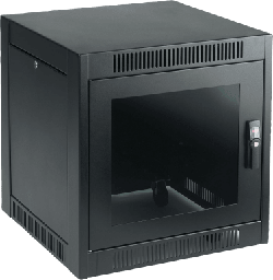 [ENC769SH] Gabinete SOHO para Oficinas Pequeñas y Home Office, 700 x 600 x 900 mm, Acero Negro, 11U, Ruedas, Sistema de Enfriamiento Pasivo, Puertas con Cerradura, Paneles Laterales Extraíbles | ENC769SH