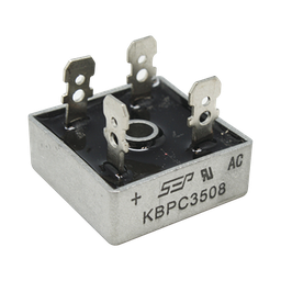 [KBPC-3508] Puente de Diodos Rectificador, 35A, 800 PIV, 29 x 29 mm. | KBPC-3508