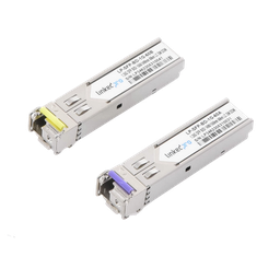 [LP-SFP-BD-1G-60] Transceptores Ópticos Bidireccionales SFP (Mini-Gbic) / Monomodo 1490 & 1550 nm / 1.25 Gbps / 1000BASE-BX / Conector LC/UPC Simplex / DDM / Hasta 60 km / 2 Piezas | LP-SFP-BD-1G-60