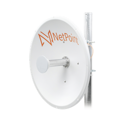 [NP1GEN2] Antena Direccional de alto rendimiento / diámetro  de 60 cm / 4.9-6.4 GHz / Ganancia 30 dBi / SLANT de 45 ° y 90 ° / Ideal para 30 km / Conector N-Hembra / Montaje  y jumpers incluidos. | NP1GEN2