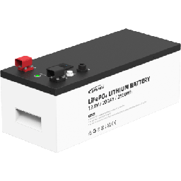 [LFP200EP128V2] Batería de litio LiFeO4 12.8Vcc, 200Ah, 2.56Kwh, Pantalla LCD para Monitoreo Local, Carcasa Metálica | LFP200EP128V2