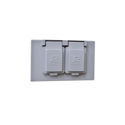 [TR-0611] Tapa Dúplex Horizontal con Contratapa / Auto-cierre de aluminio Tipo RR / Placa Intemperie | TR-0611