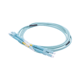 [LP-FOM3-LCLC-R02] Jumper de Fibra Óptica Multimodo OM3 50/125 LC-LC OFNR (Riser), 2.0 mm, Dúplex, Aqua, 2 Metros (6.56 Pies) | LP-FOM3-LCLC-R02