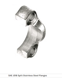 SSMEC JUEGO DE BRIDA BIPARTIDA DE 1" PARA 3000 PSI EN ACERO INOXIDABLE Mod: 16 SF-2.