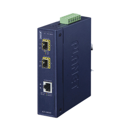 [IGT-1205AT] Convertidor de Medios Industrial de 1 Puerto Ethernet 10/100/1000 Base-T a 2 Puertos SFP 100/1000/2500 Base-X | IGT-1205AT