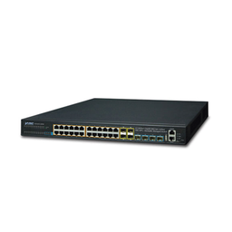 [SGS-6341-24P4X] Switch Administrable Stacking Capa 3, 24 Puertos PoE 802.3af/at 10/100/1000T, Hasta 370 W,  4 Puertos 10G SFP+ | SGS-6341-24P4X