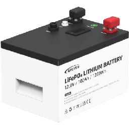 [LFP100EP128V2] Batería de Litio LiFePO4 12.8Vcc, 100Ah, 1.28KwH, Pantalla LCD para Monitoreo Local, Carcasa Metálica | LFP100EP128V2