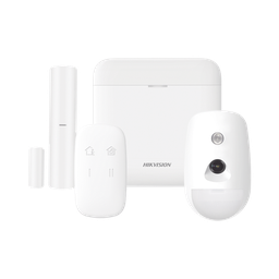 [DS-PWA48-K-CAM] (AX PRO) KIT de Alarma AX PRO / Incluye: 1 Hub con bateria de respaldo / 1 Sensor PIR con Cámara / 1 Contacto Magnético / 1 Control Remoto / WiFi / Compatible con Hik-Connect P2P | DS-PWA48-K-CAM